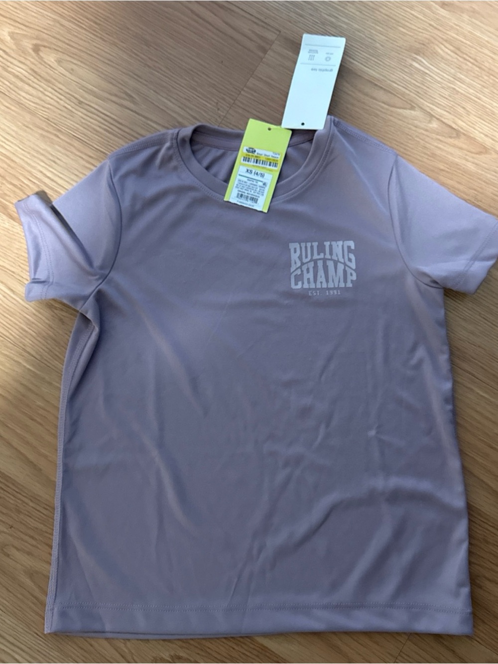 All In Motion Purple Short Sleeve Tee Shirt Size XS(4-5) New with tags…351
